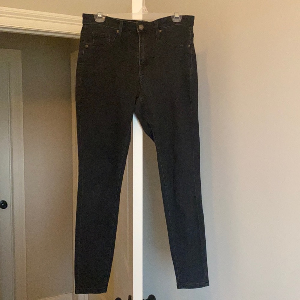 Height Waist Black Jeggings